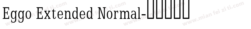 Eggo Extended Normal字体转换